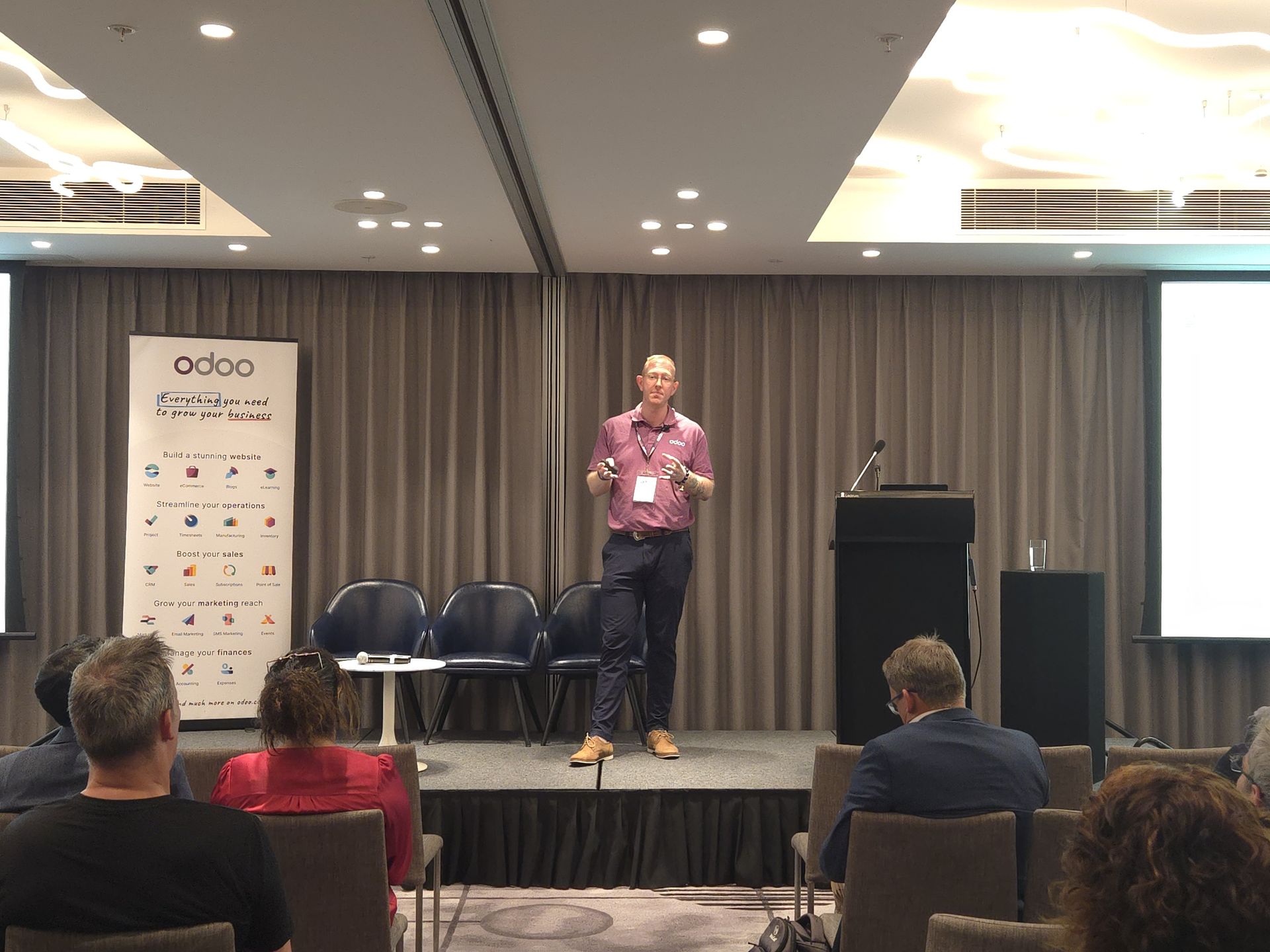 Учасники Odoo Business Show Melbourne 2026 у залі заходу